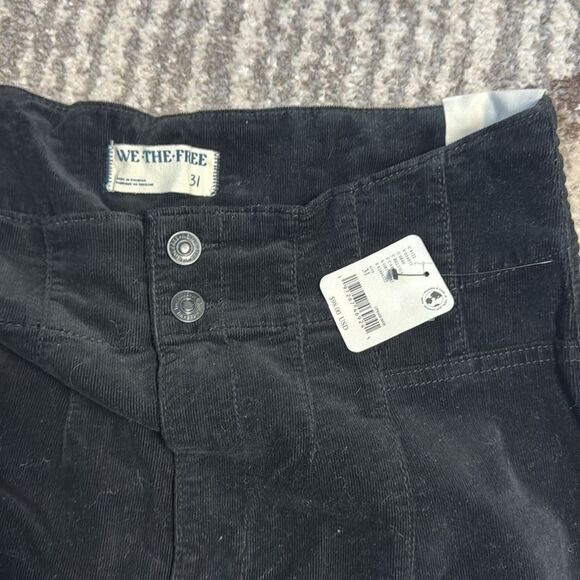 We The Free Jayde Black Cord Corduroy Flare Jeans 31 - Picture 6 of 6